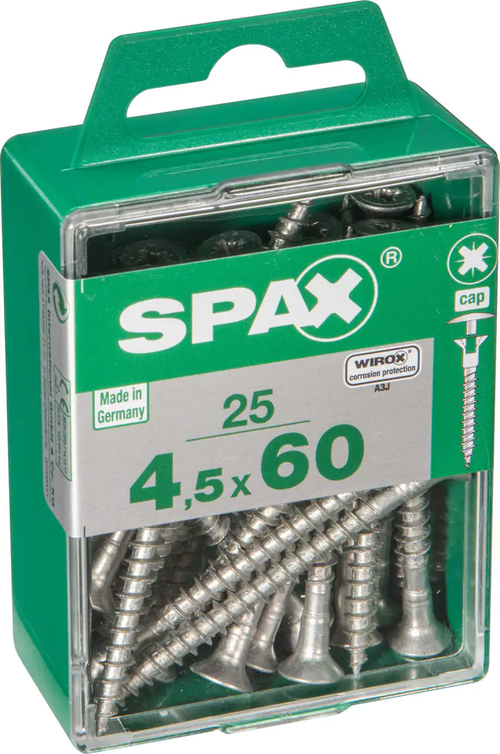 Spax Universalschrauben 4.5 x 60 mm PZ 2 - 25 Stk.