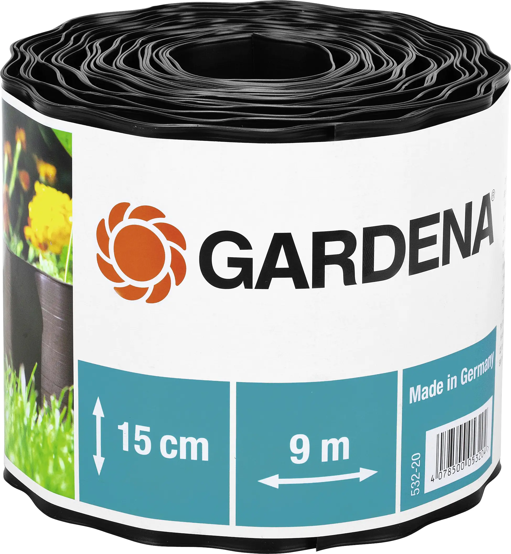Gardena Beeteinfassung braun 9 m x 15 cm