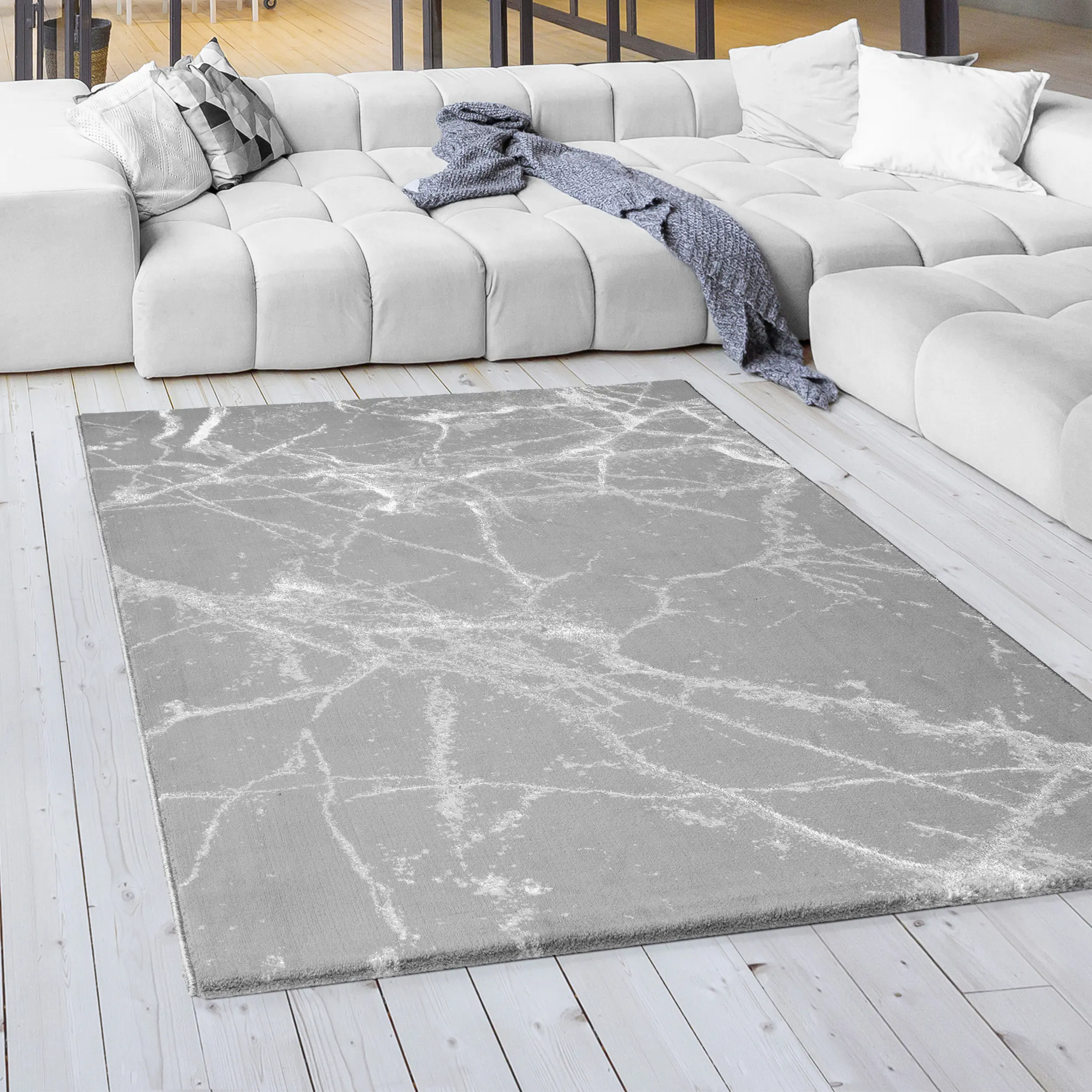 Teppich Lara 805 dunkelgrau, 80 x 150 cm