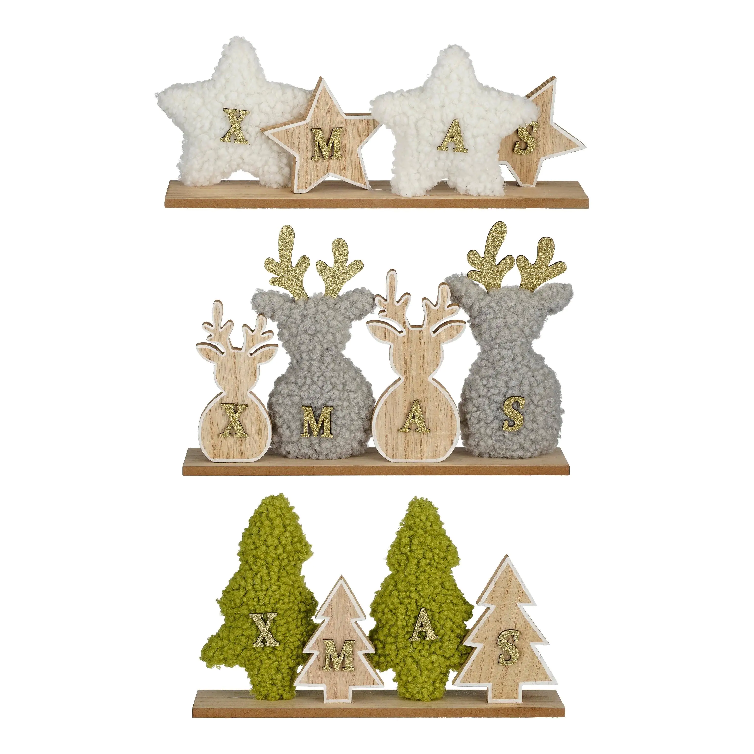 House of Seasons Dekofigur Stern Baum Hirsch 34 x 6 x 13 cm House of Seasons Dekofigur Stern Baum Hirsch 34 x 6 x 13 cm