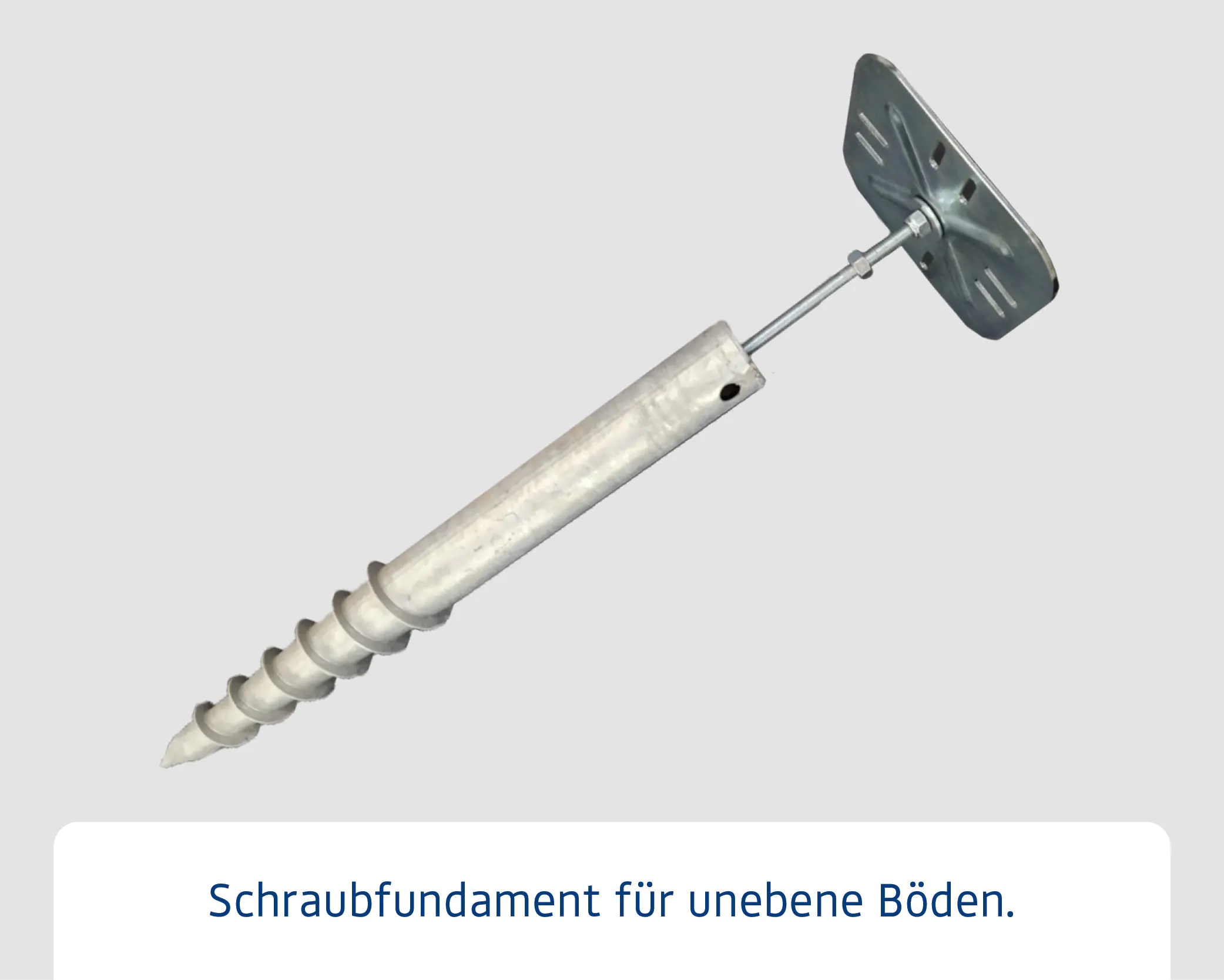 EcoStar Schraubfundament mit 13 Schrauben EcoStar Schraubfundament mit 13 Schrauben