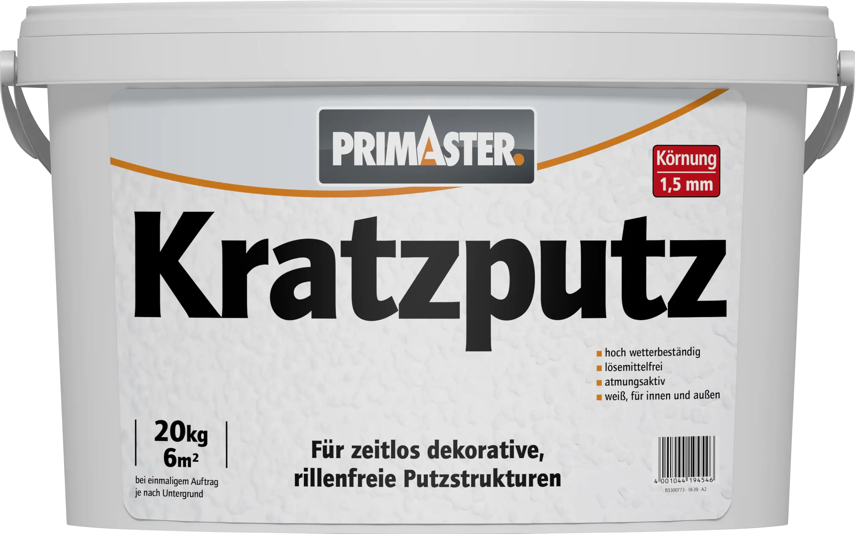 Primaster Kratzputz 20 kg 1,5 mm Körnung vollabrieb