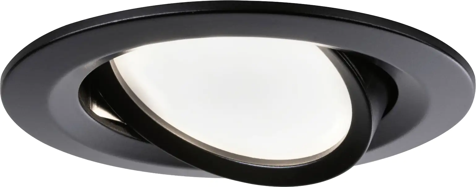 Paulmann LED Einbauleuchte Nova 3er-Set schwarz matt schwenkbar Ø 8,4 cm 