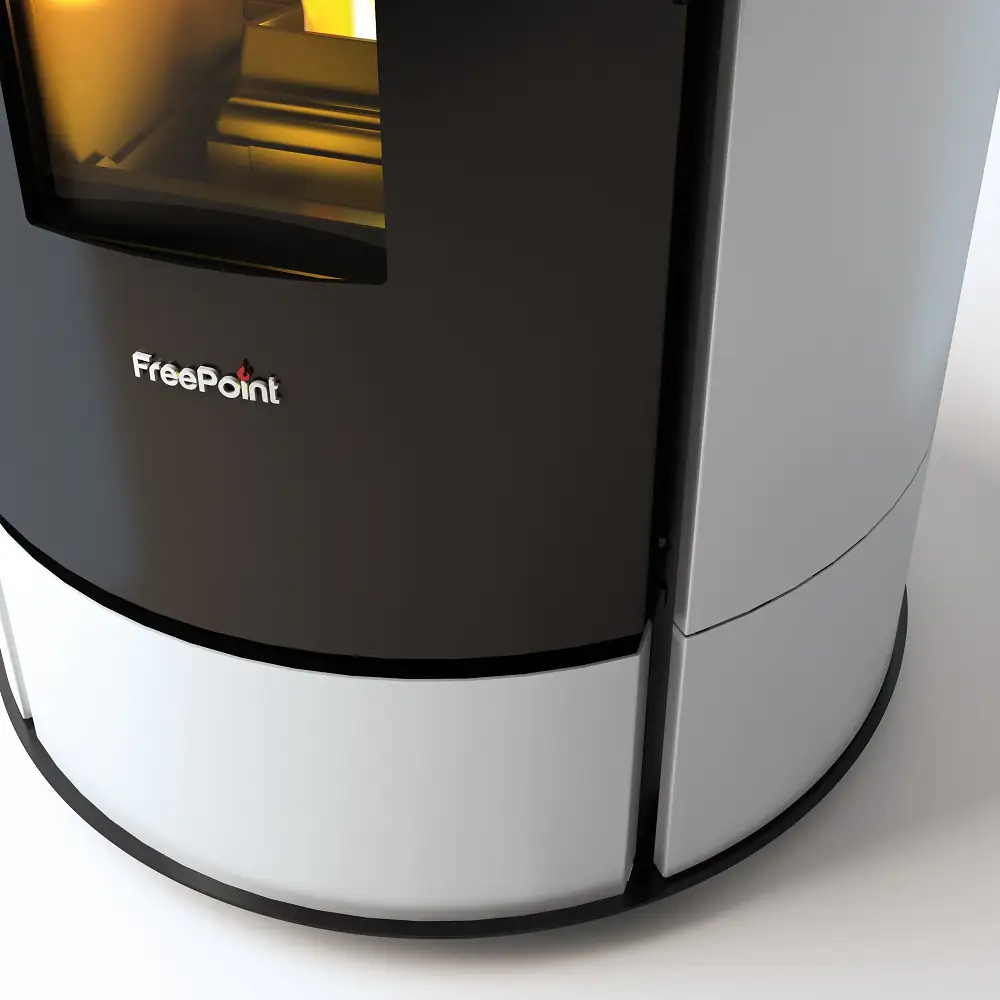 FreePoint Pelletofen Globe Stahl 10,5 kW schwarz-weiß FreePoint Pelletofen Globe Stahl 10,5 kW schwarz-weiß