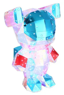 Globo Tischleuchte Brondar rauchfarben Kunststoff