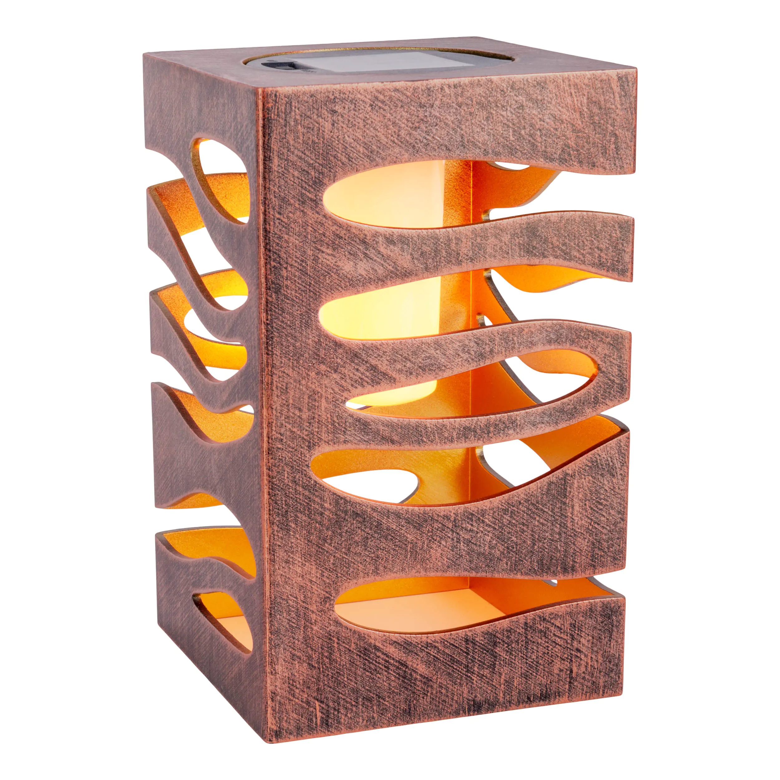 Light & More LED Solarleuchte dunkelbraun