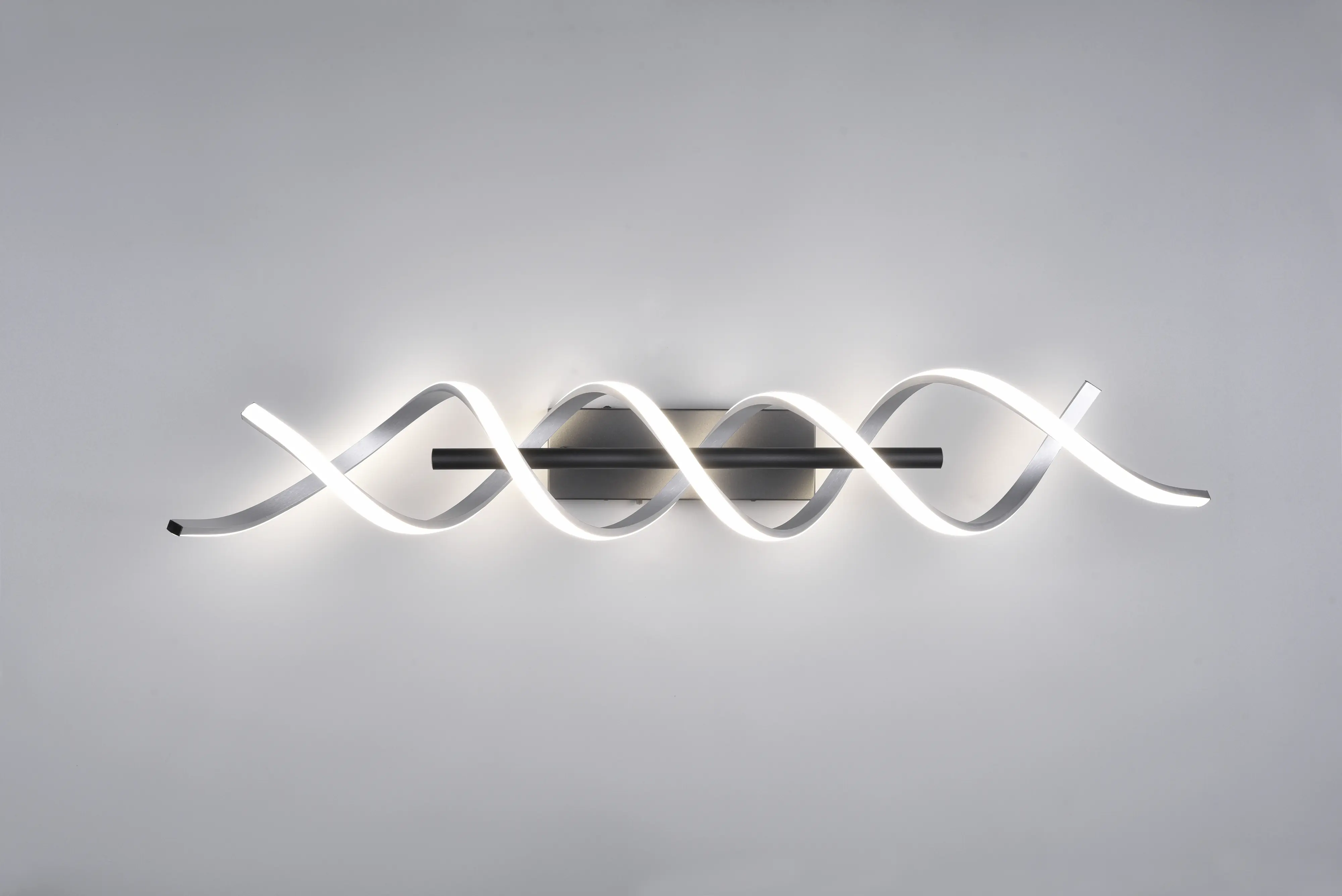 Trio LED-Deckenleuchte Sequence 20,5 x 90 cm warmweiß-neutralweiß aluminium gebürstet dimmbar