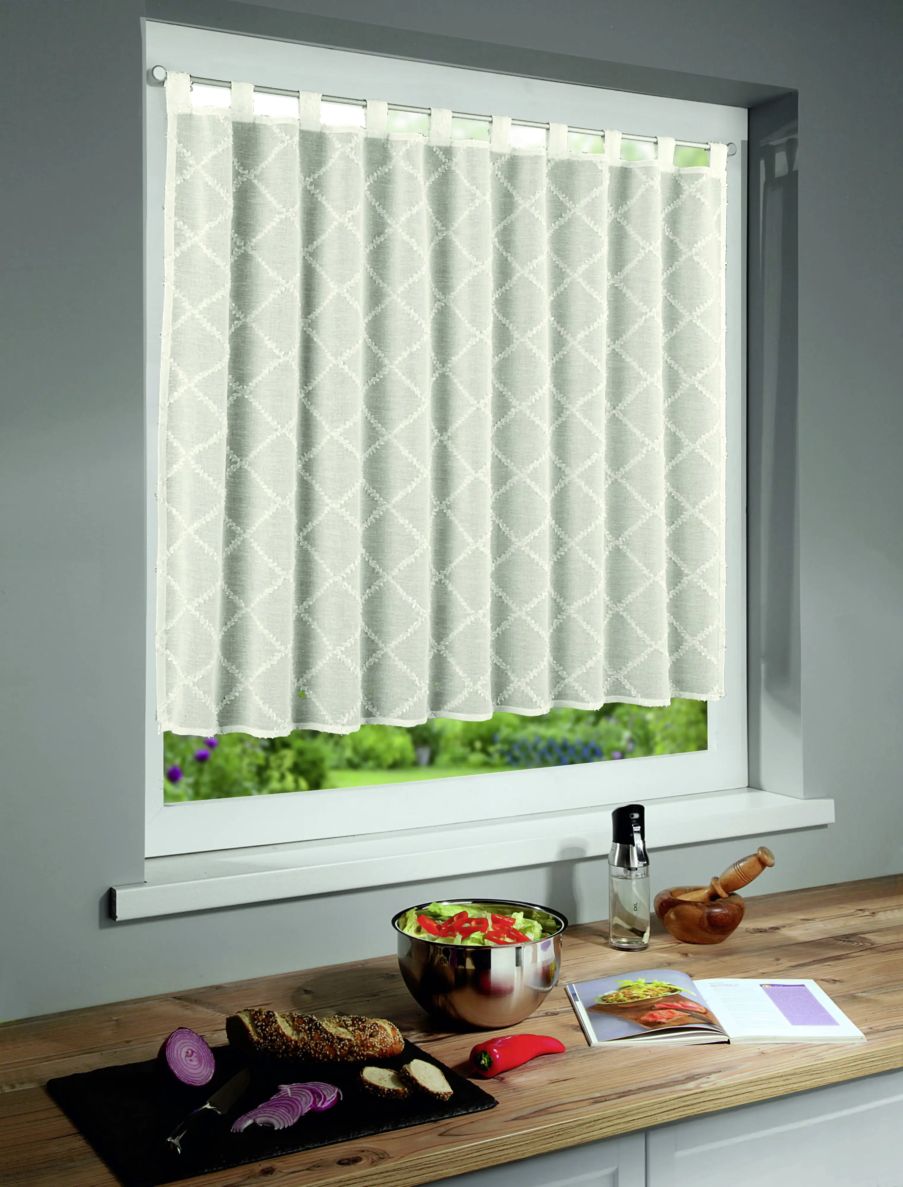 Neusser Collection Schlaufenpanneau Isabella creme, 100 x 135 cm
