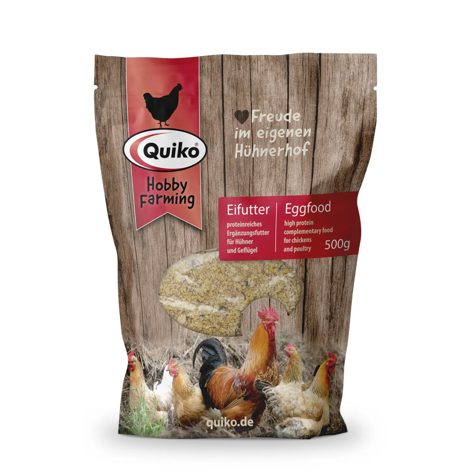 Quiko Hobbyfarming Eifutter für Hühner und Geflügel 500 g