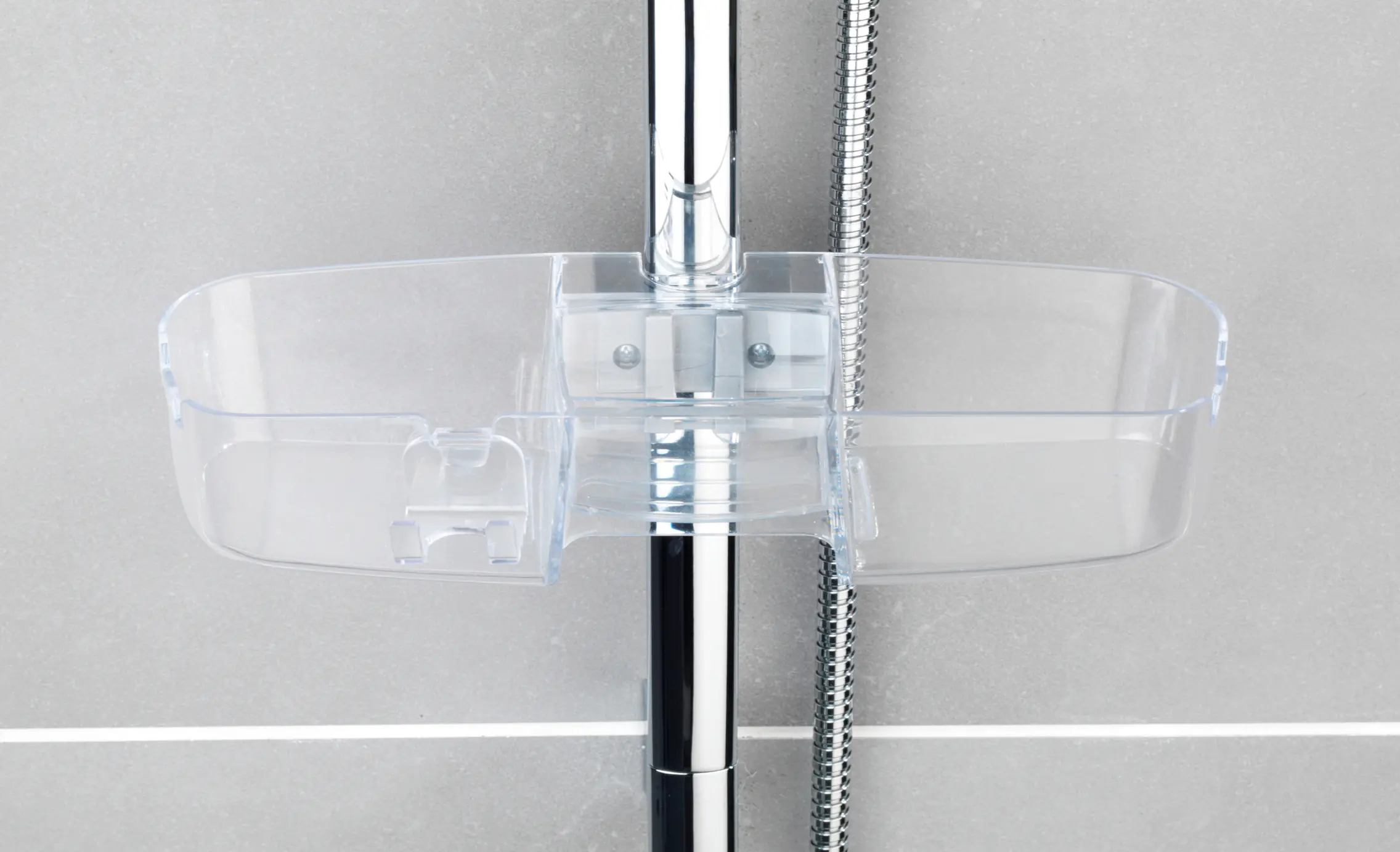 Wenko Duschkorb Premium Kunststoff, Farbe: transparent