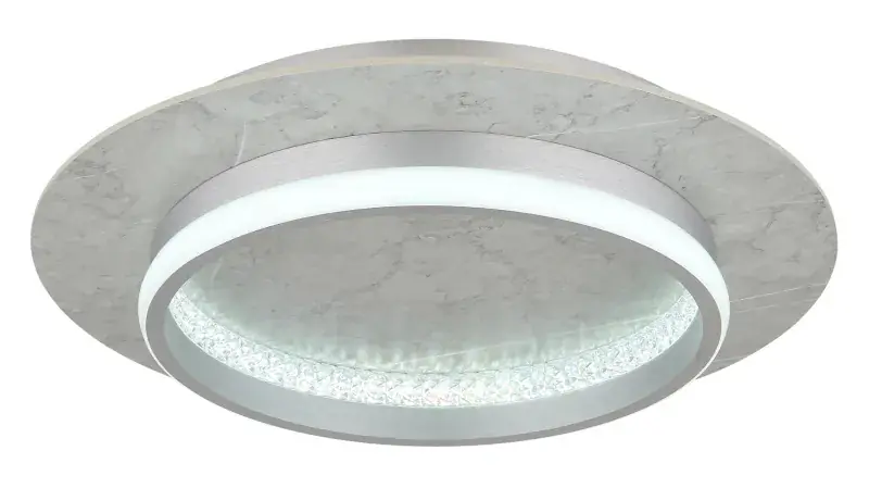 Globo Deckenleuchte Mary 40 x 8 cm (Ø x H) silberfarben matt