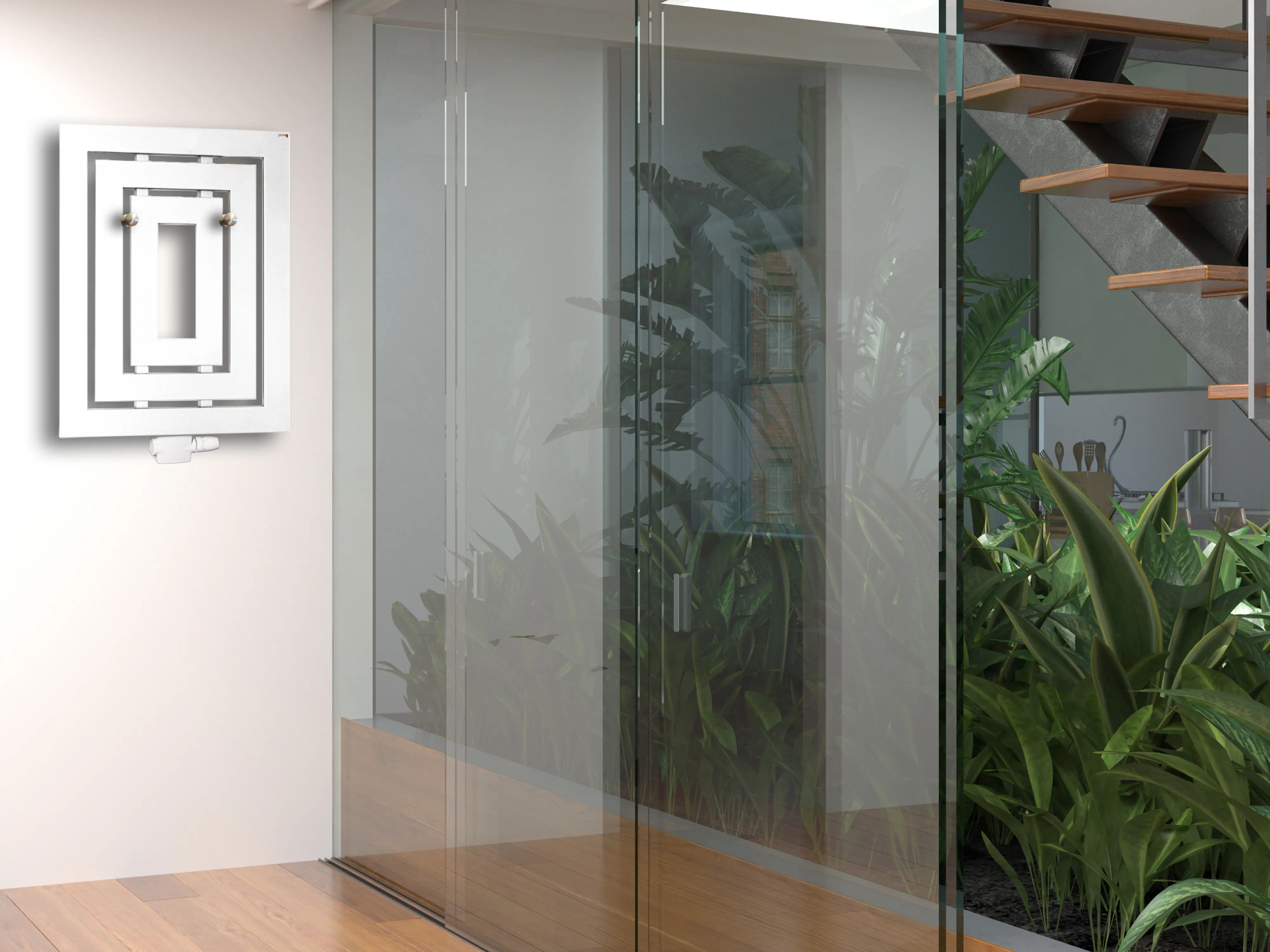 Szagato Badheizkörper Insight 80 x 60 weiß 612 Watt