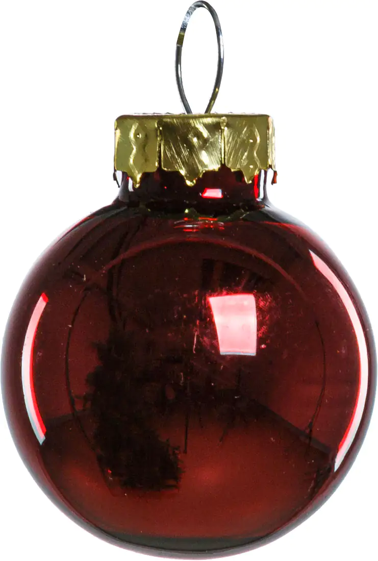 2076601538776_02 TrendLine Weihnachtskugeln aus Glas Ø 2,5 cm ochsenblut 24 Stück