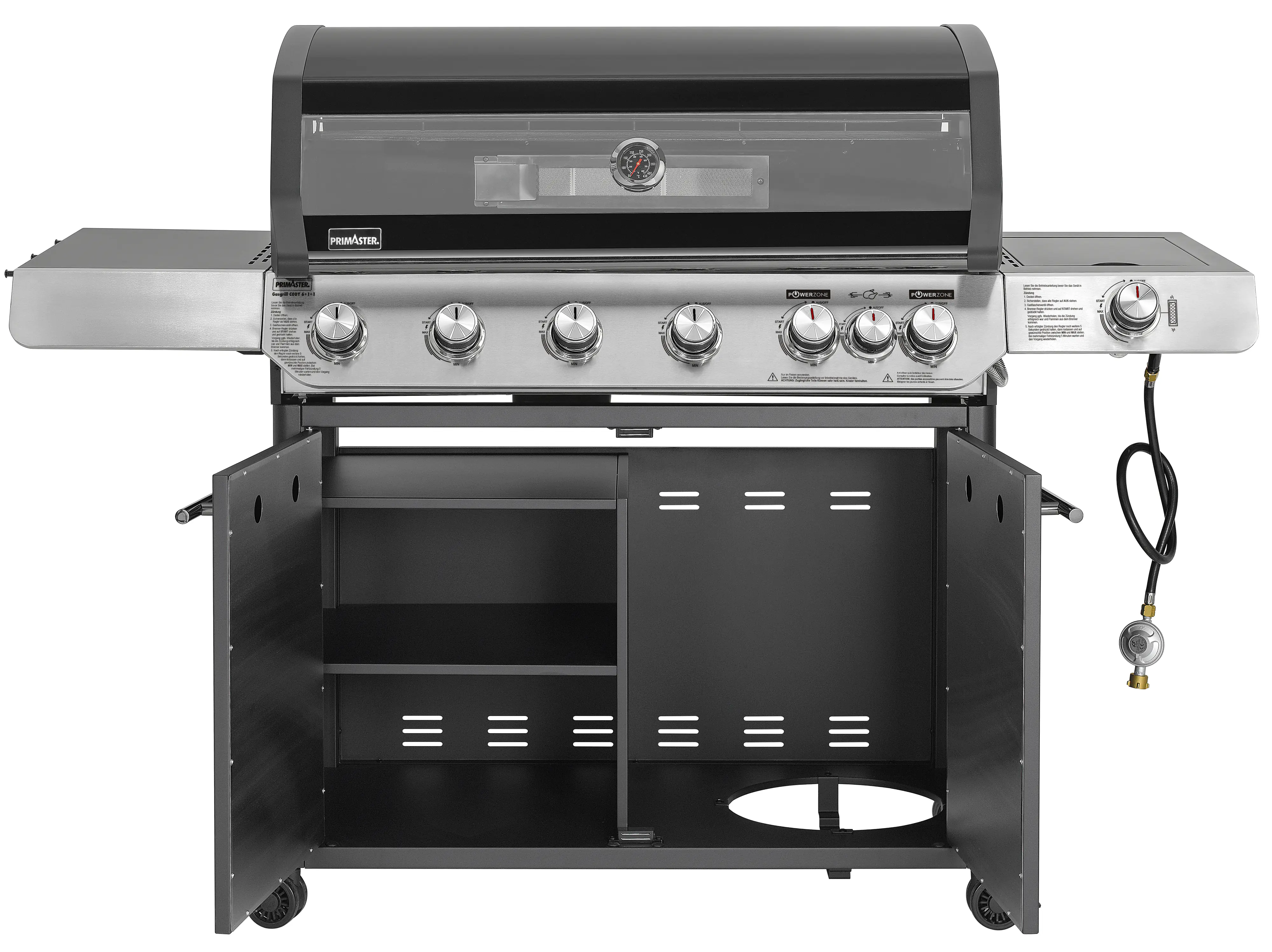 Primaster Gasgrill Cody Powerzone & Infrarotbrenner Grillfläche: 95 x 48 cm