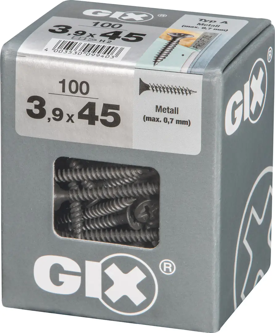 Spax Schnellbauschrauben 3.9 x 45 mm PH 2 Feingewinde - 100 Stk. Spax Schnellbauschrauben 3.9 x 45 mm PH 2 Feingewinde - 100 Stk.