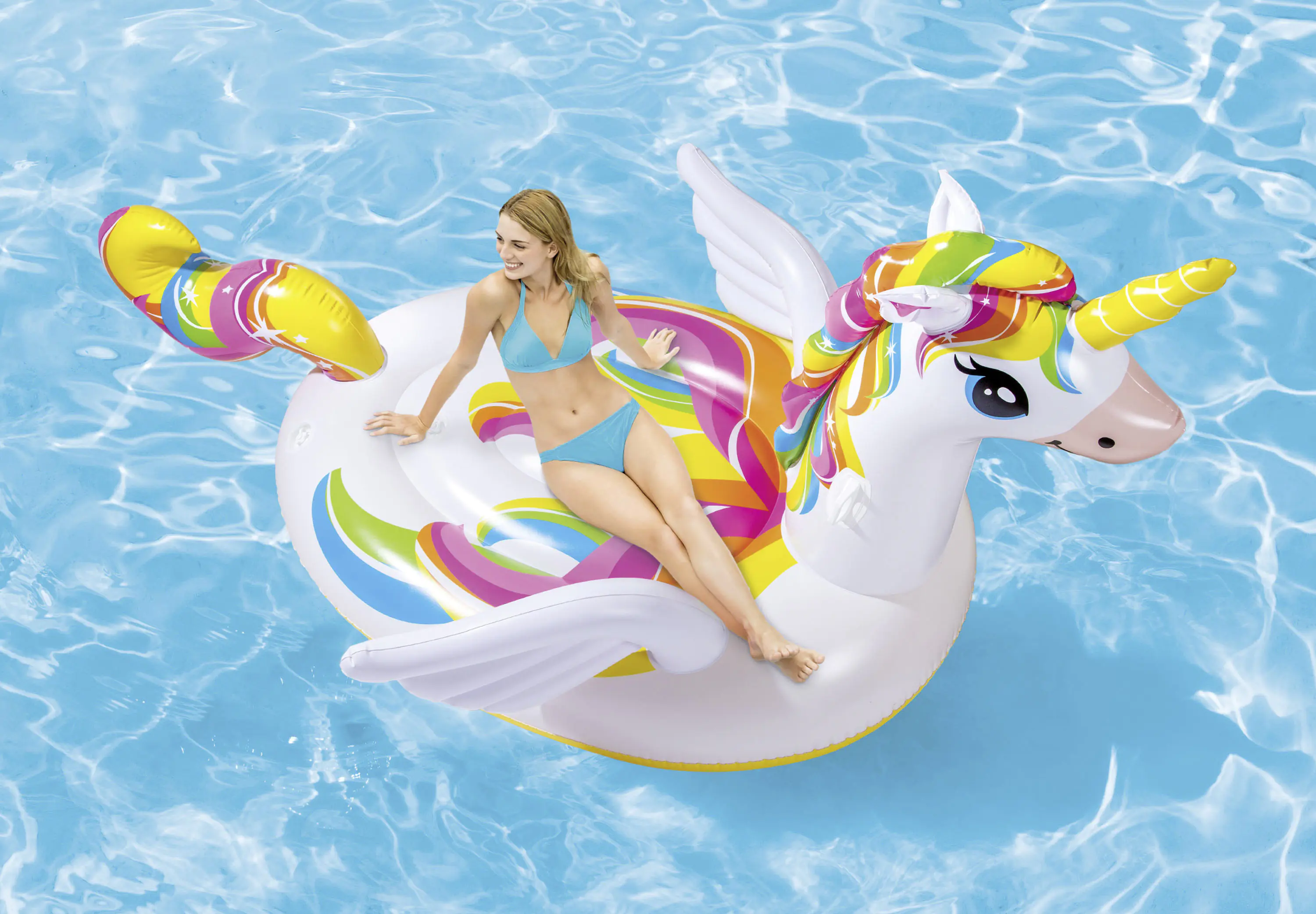 Intex Mega Unicorn Island weiß, bunt