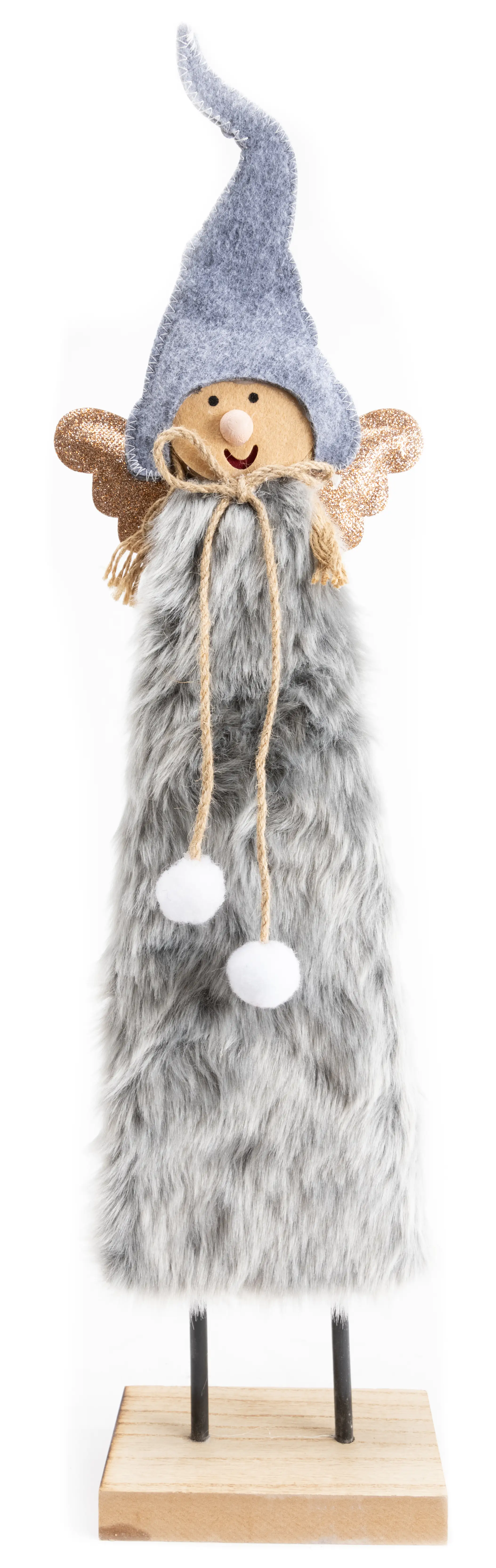 TrendLine Dekofigur Engel 60 x 16 cm grau weiß