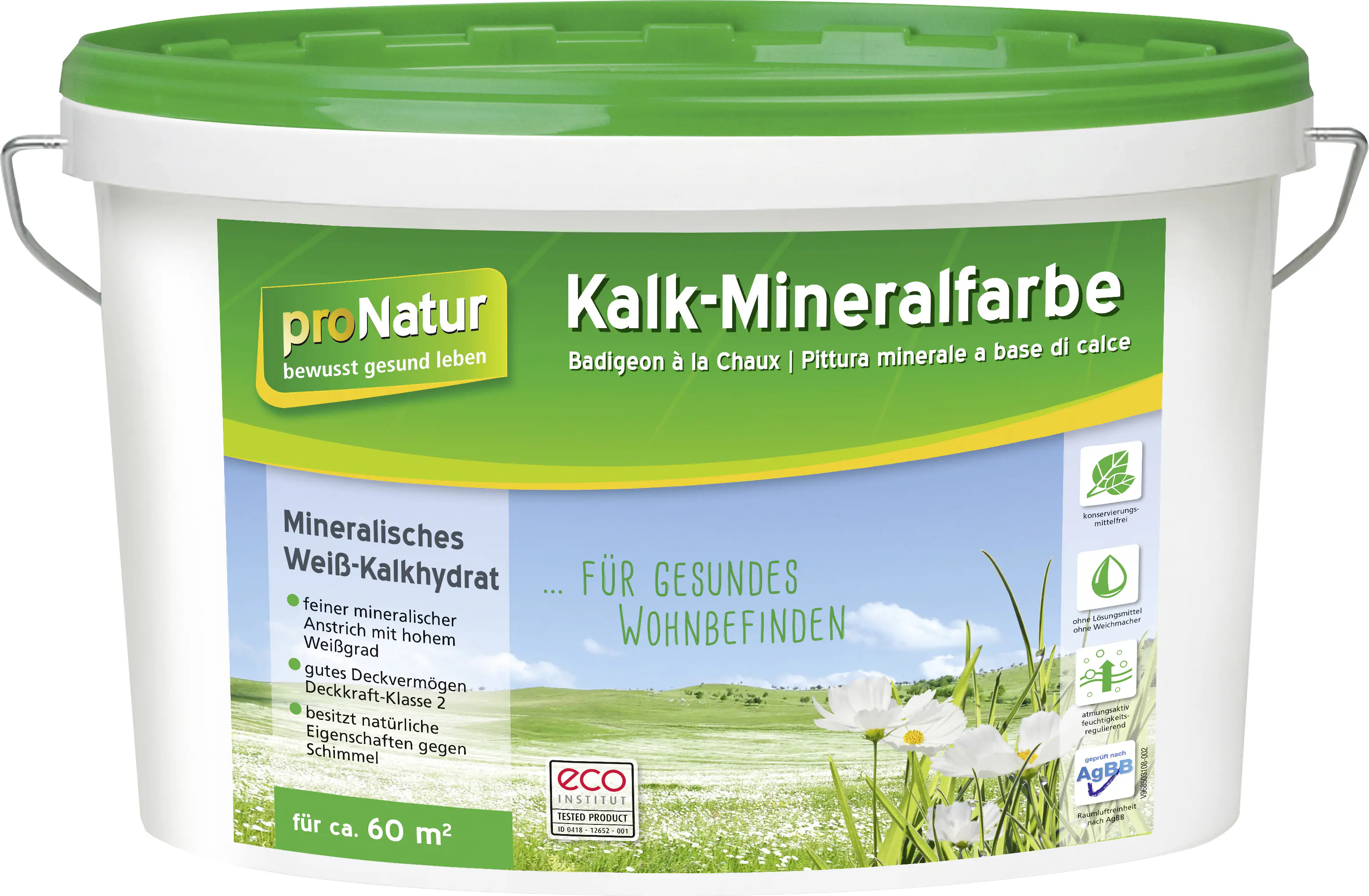 Pronatur Kalk-Mineralfarbe 10 L weiß Pronatur Kalk-Mineralfarbe 10 L weiß