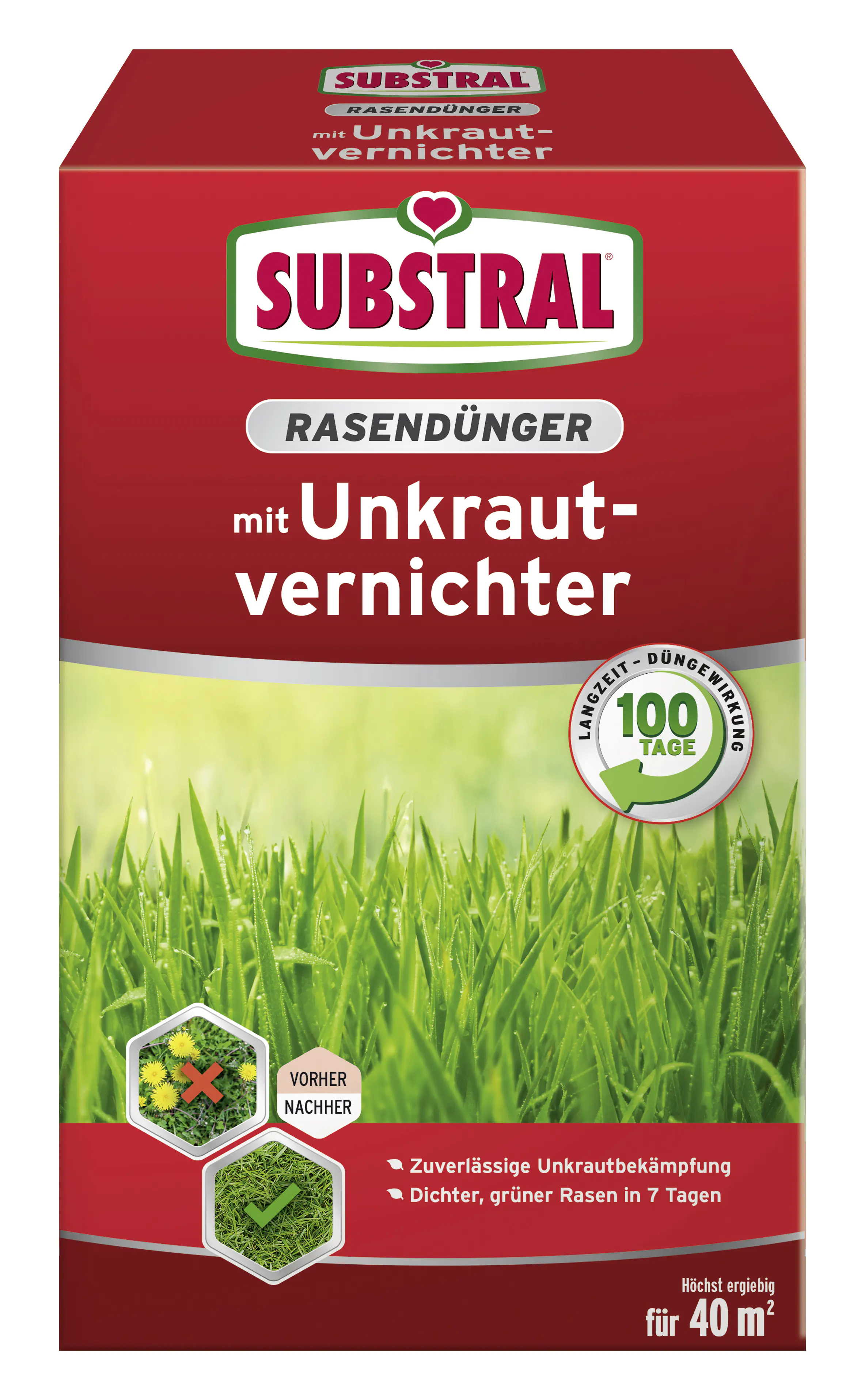 Substral Rasendünger mit Unkrautvernichter für 40 m² 0,8 kg Substral Rasendünger mit Unkrautvernichter für 40 m² 0,8 kg