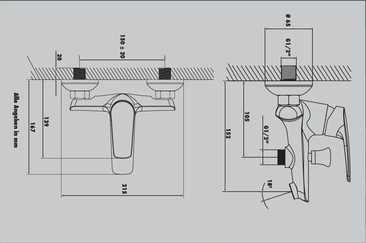 Primaster Badewannenarmatur Singen verchromt Primaster Badewannenarmatur Singen verchromt
