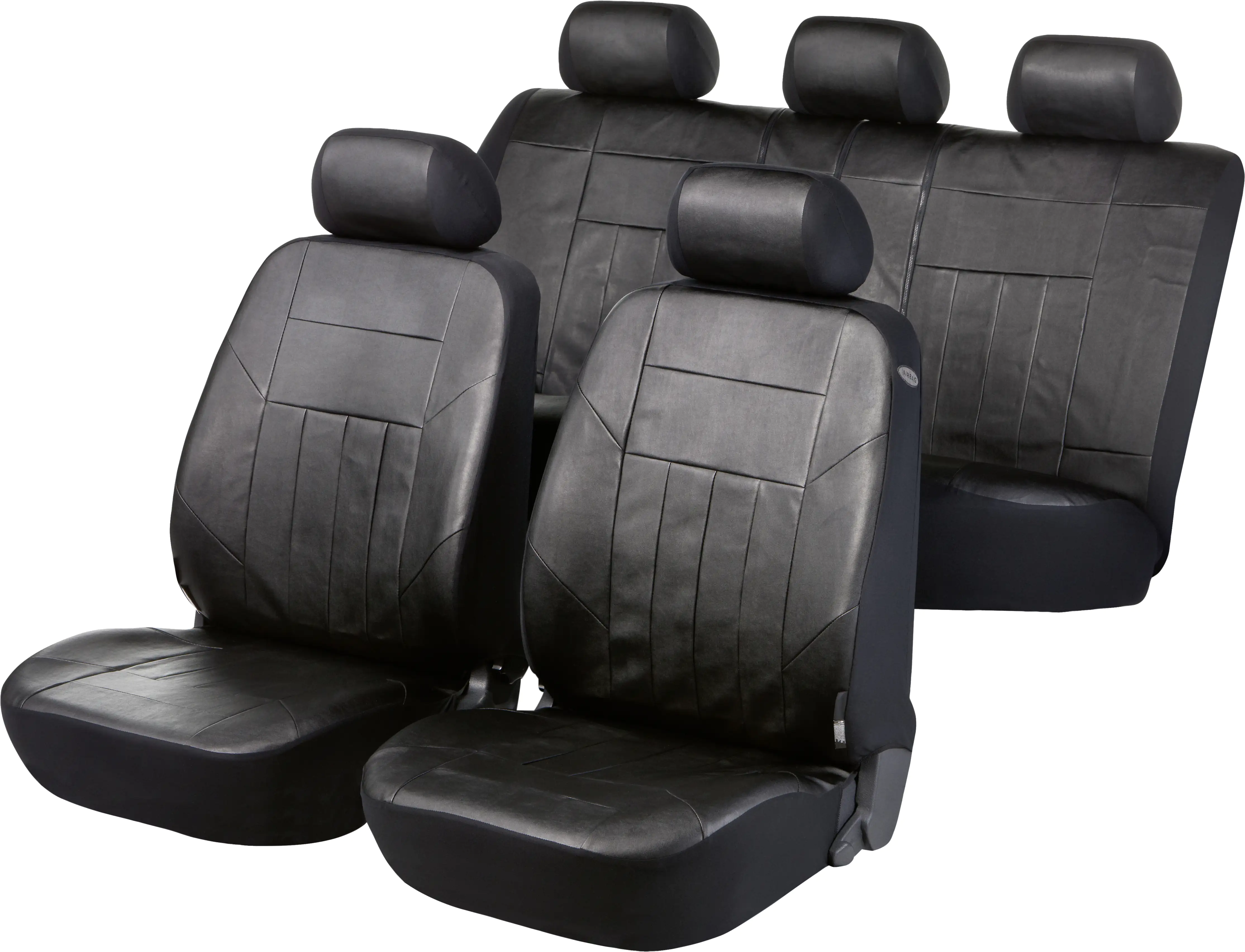 9001778119605 Walser Autositzbezug Soft Nappa schwarz aus Kunstleder 17-teilig