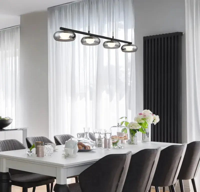 Globo Hängeleuchte Carlene 110 x 120 cm L x H schwarz matt