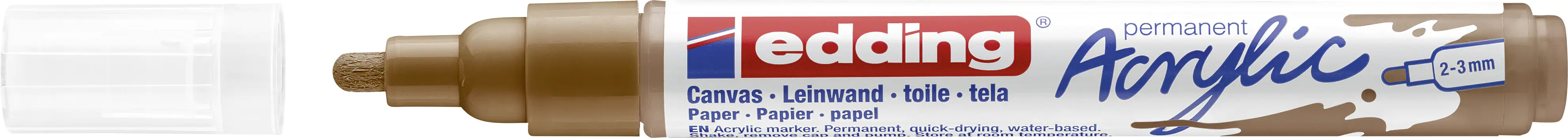 edding 5100 Acrylmarker medium haselnuss 2 - 3 mm