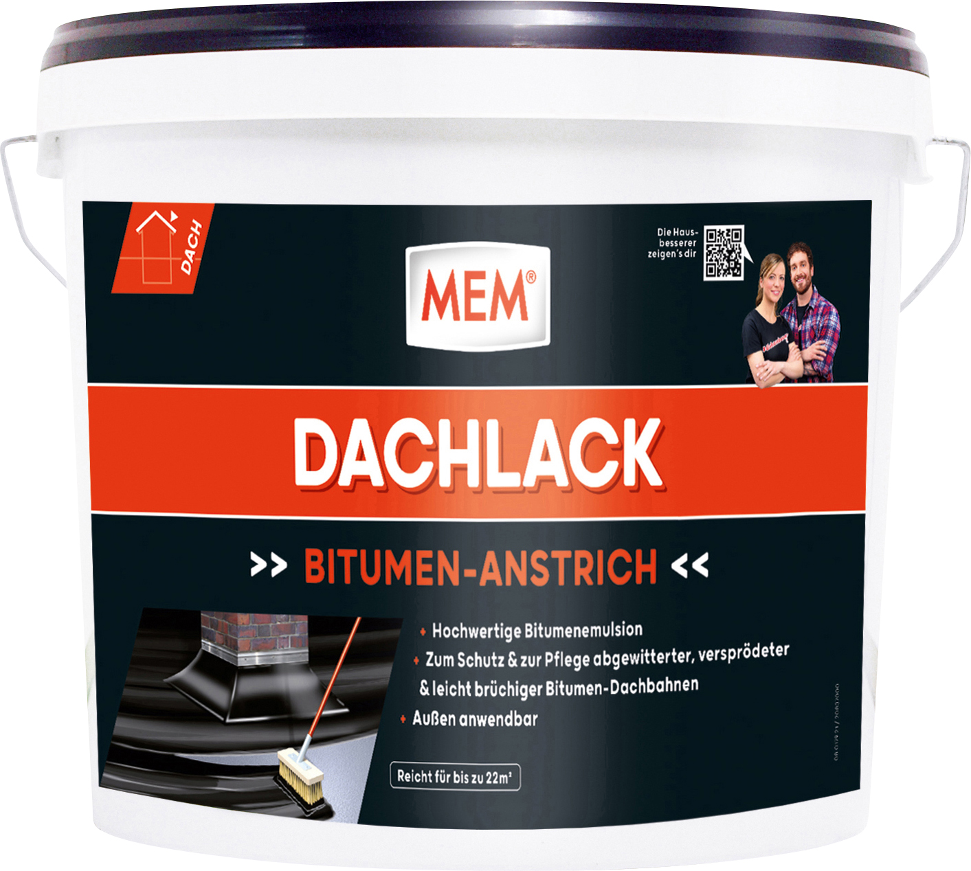MEM Bitumen Dachlack 10 l