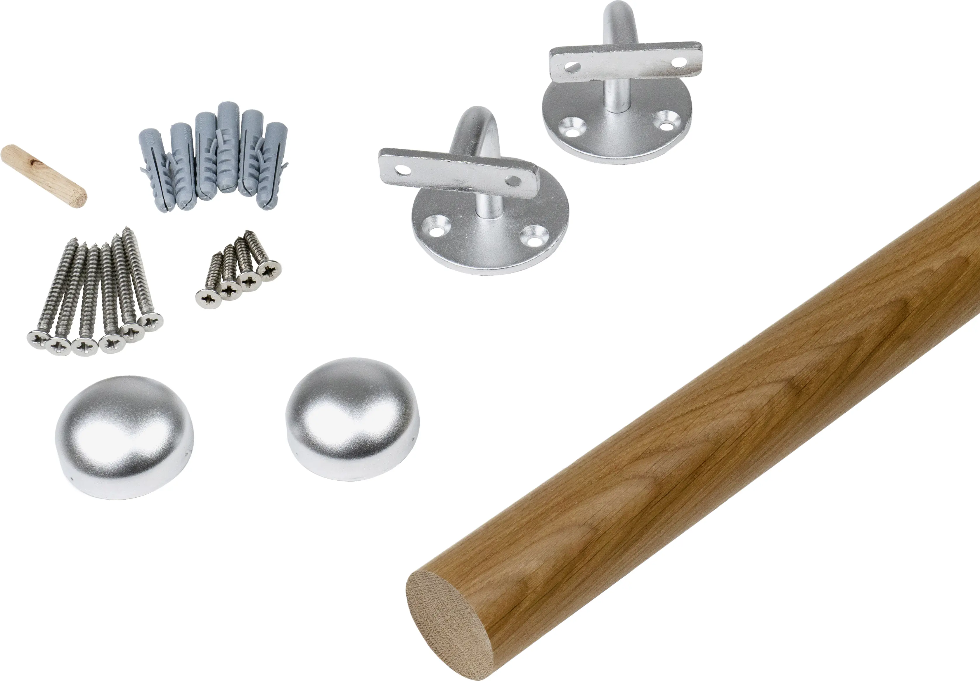 Prova Handlauf-Set Eiche versiegelt Länge 150 cm