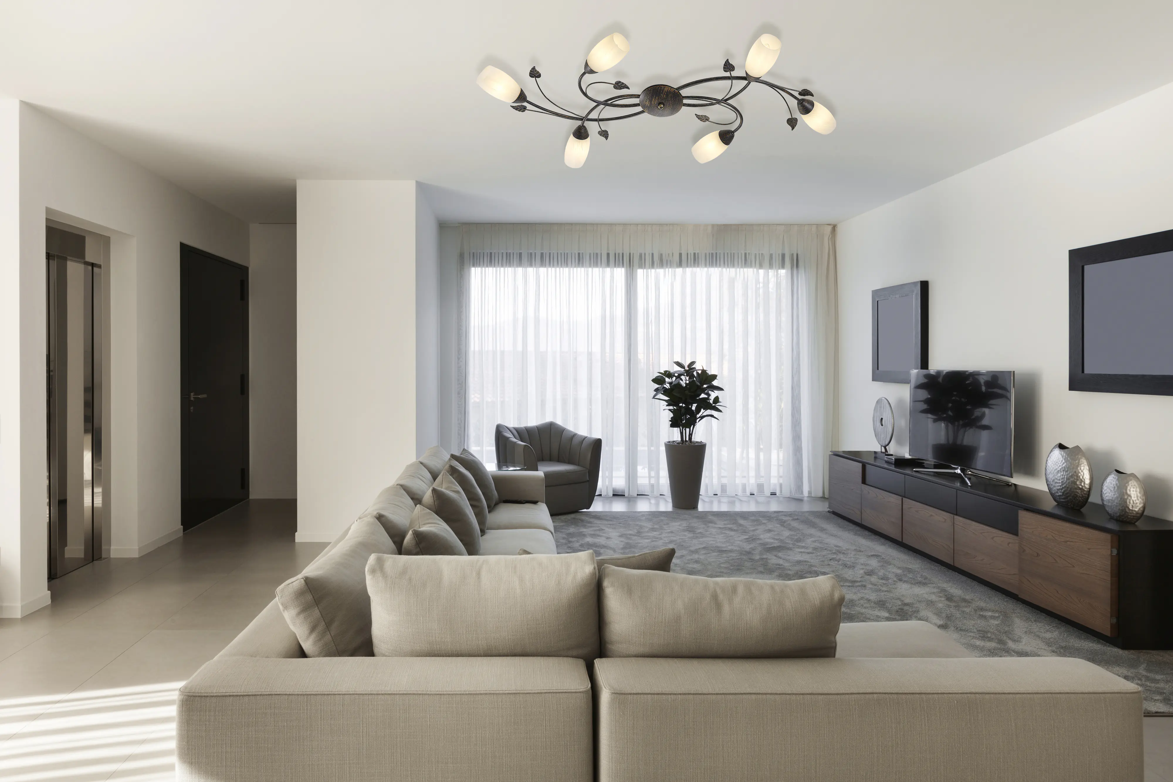 Globo Deckenleuchte Venezia 55 x 106 cm L x B Metall