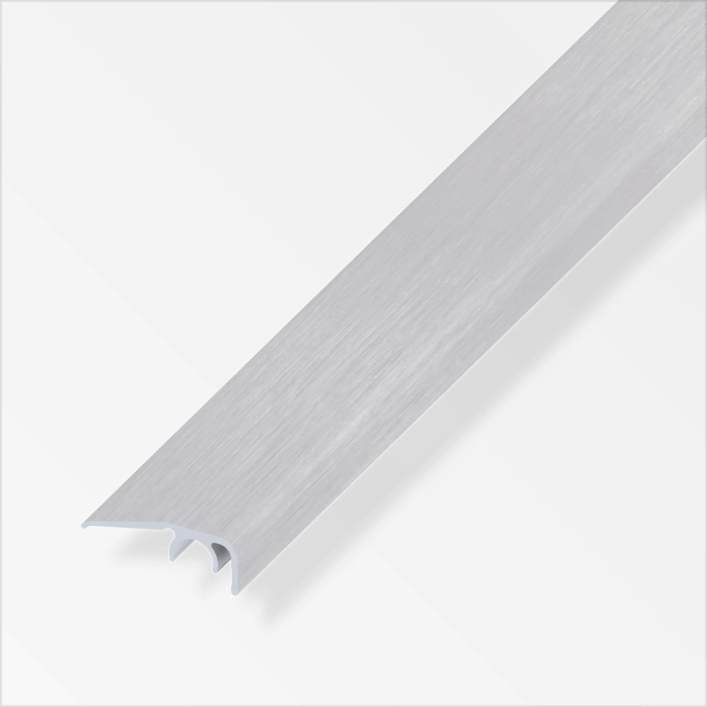 alfer Abschluss-Profil 1 m, 32 x 12.5 mm Aluminium eloxiert gebürstet grau