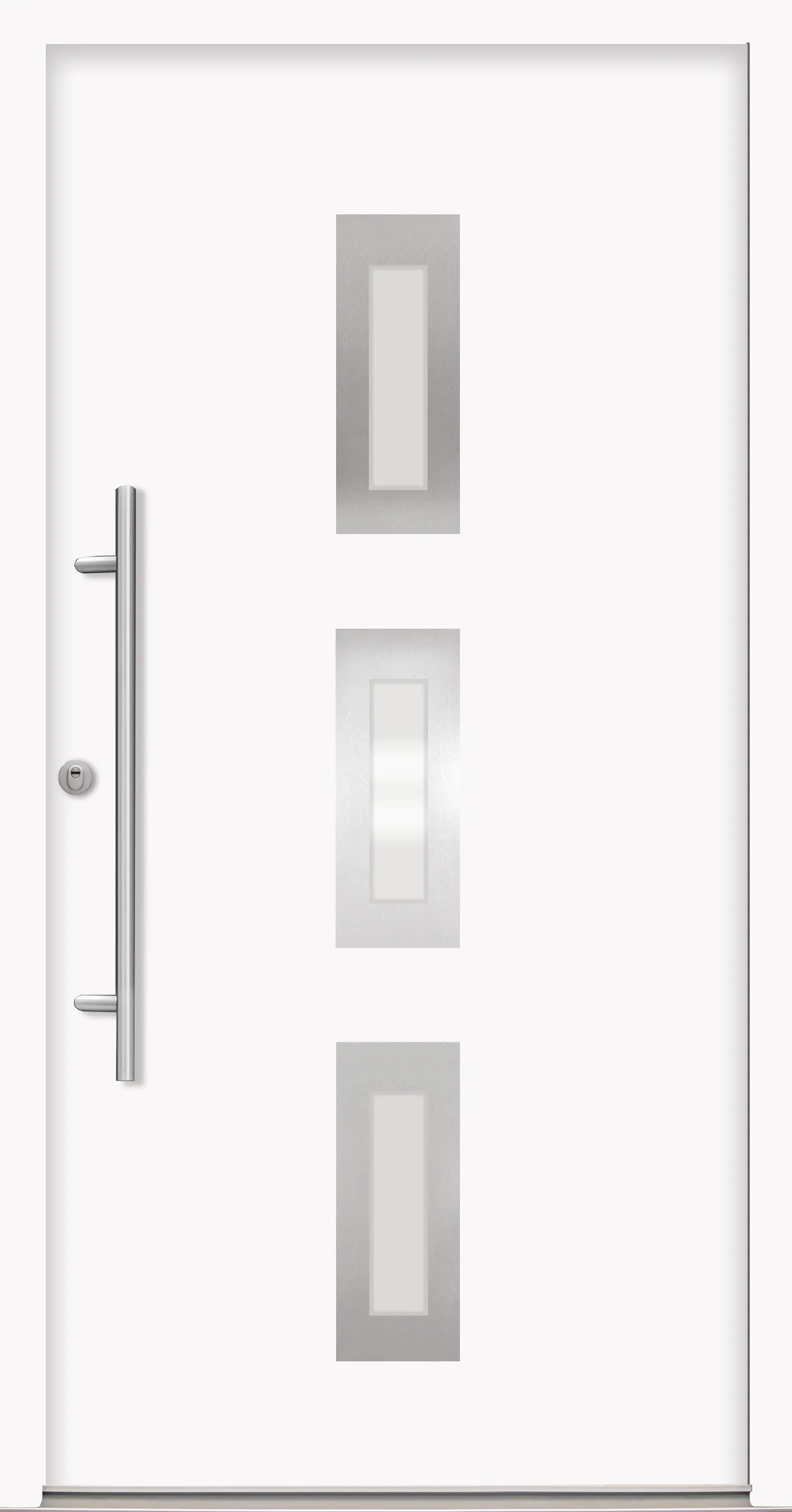 Splendoor Haustür Passivedoor Premium B02 RC2 Weiß DIN Links 100 x 210 cm