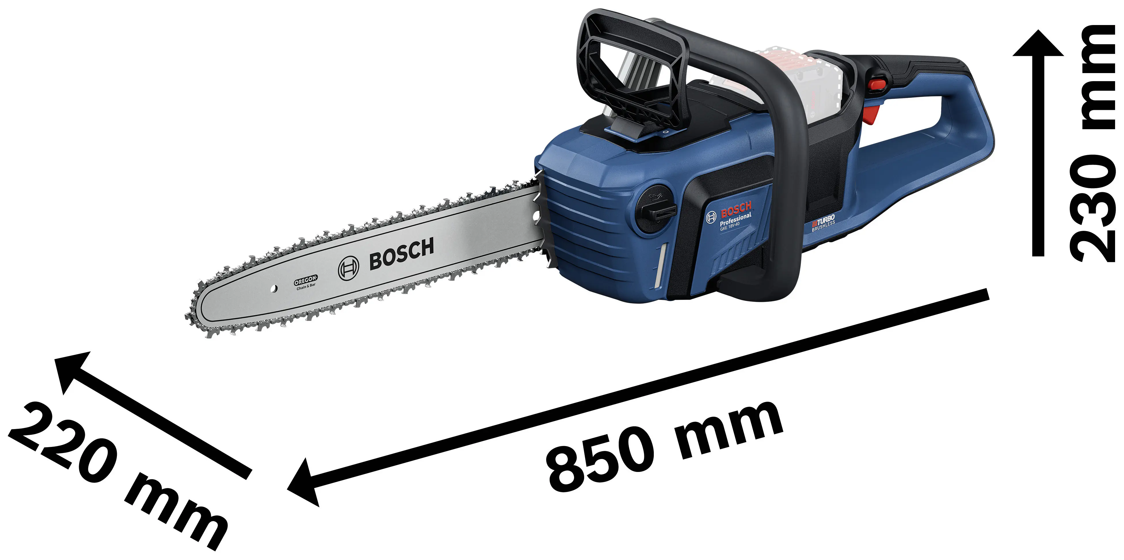 Bosch Professional Akku-Kettensäge Bosch GKE 18-40, solo Bosch Professional Akku-Kettensäge Bosch GKE 18-40, solo
