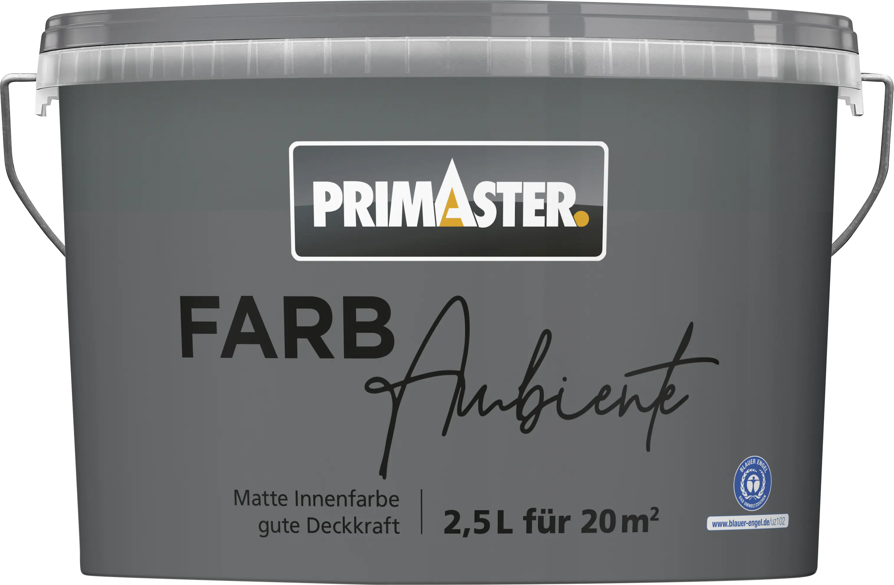 Primaster Farbambiente Wandfarbe matt stahlgrau 2,5 L