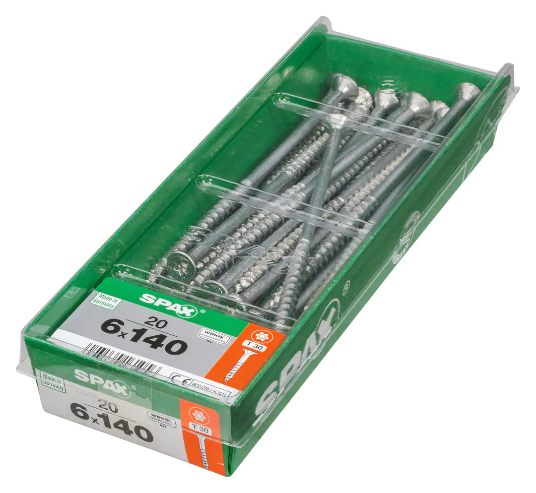Spax Universalschrauben 6.0 x 140 mm TX 30 Senkkopf - 20 Stk.