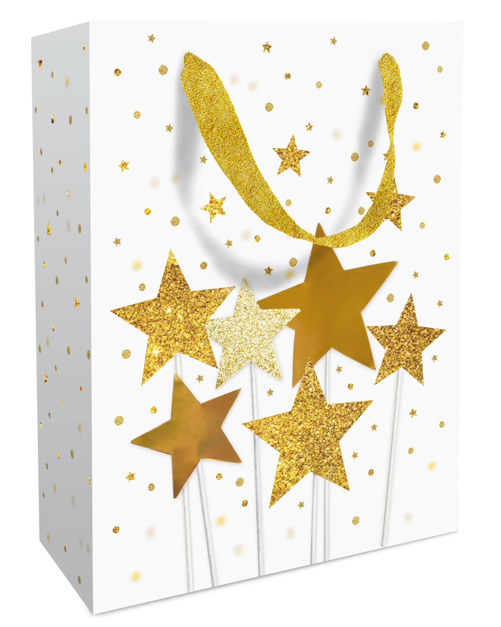 Braun & Company Geschenktragetasche Magic Stars gold 25 x 33 x 11 cm