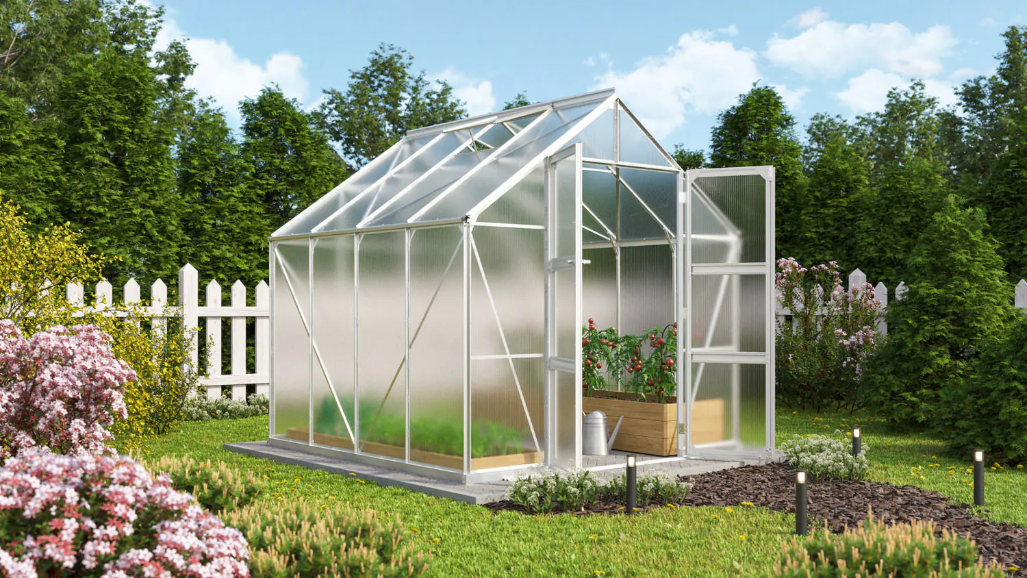 Vitavia Gewächshaus Domus 6700 257 x 261 cm 6 mm Hohlkammerplatten