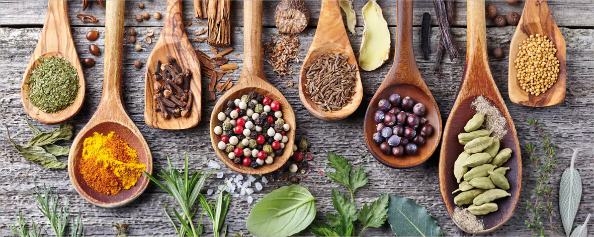 Deco-Glas Bild - Spice Blend 125 x 50 cm