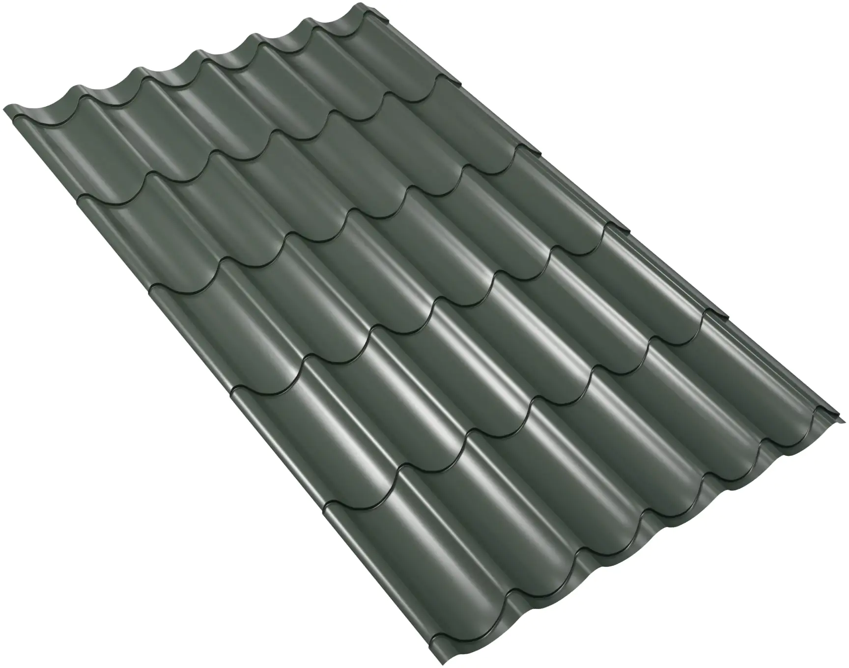 Weckman Metallziegel 185 x 106 cm 0,5 mm nadelgrün