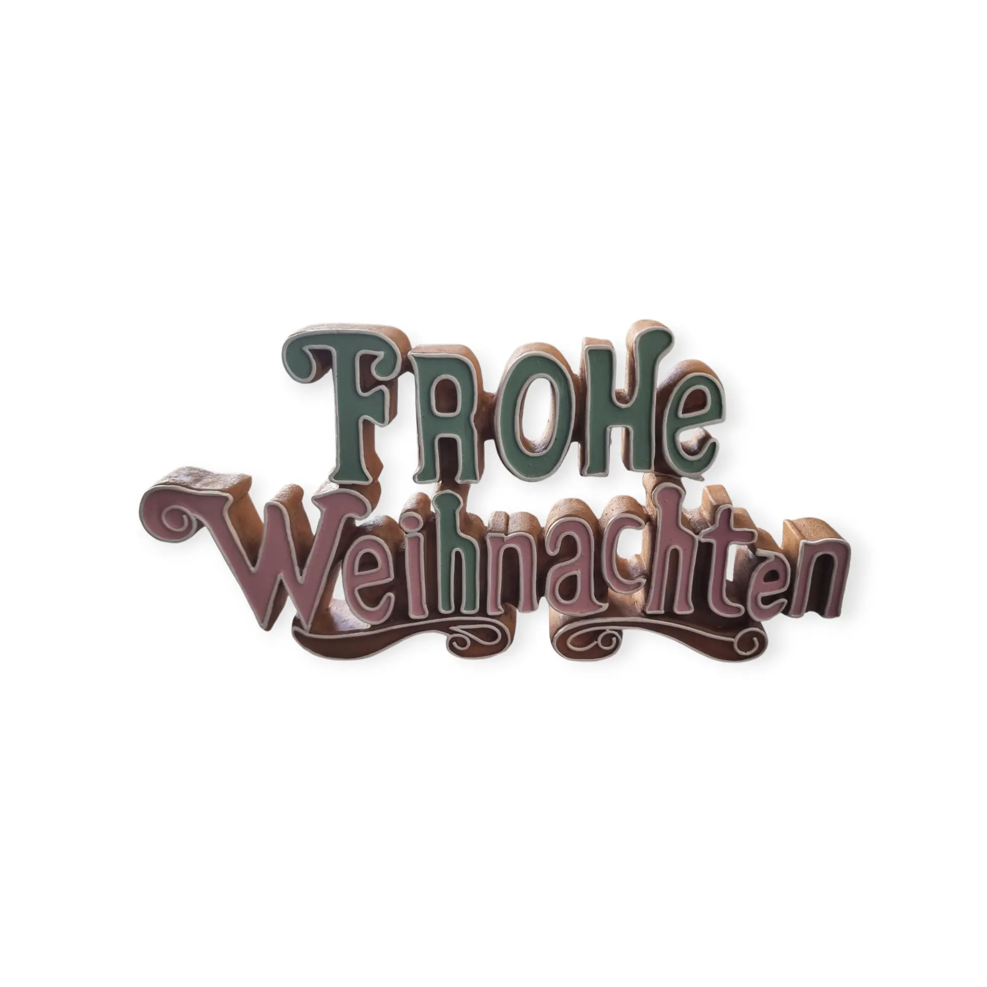 Deko Weihnachts Schild 18,5 x 37,5 x 4,5 cm bunt