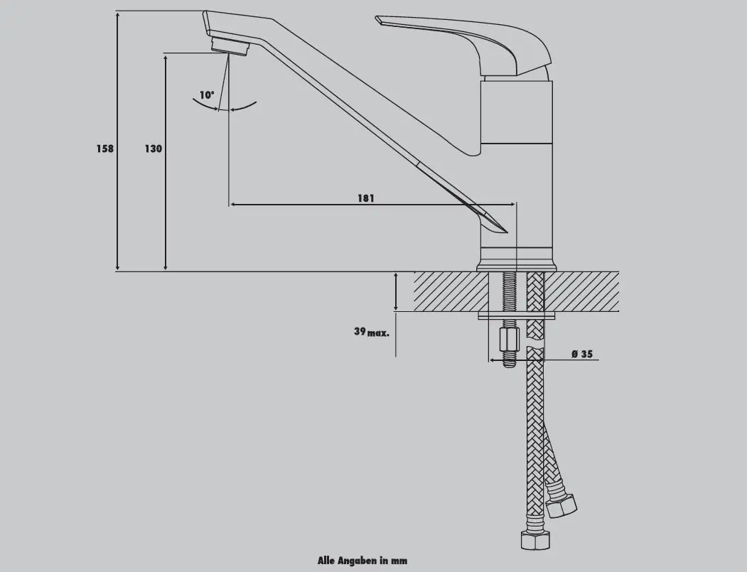Primaster Küchenarmatur Fulda verchromt Primaster Küchenarmatur Fulda verchromt