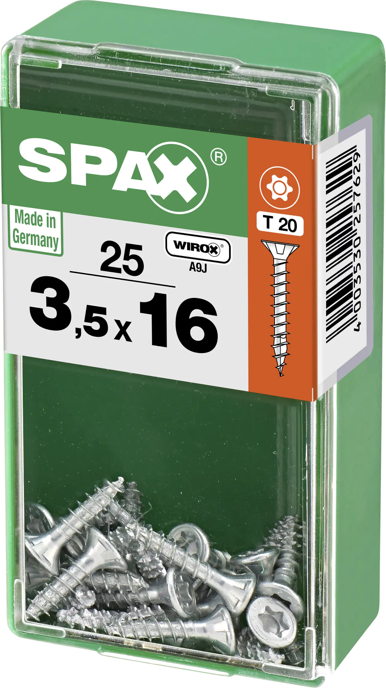 Spax Universalschrauben 3.5 x 16 mm TX 20 - 25 Stk.