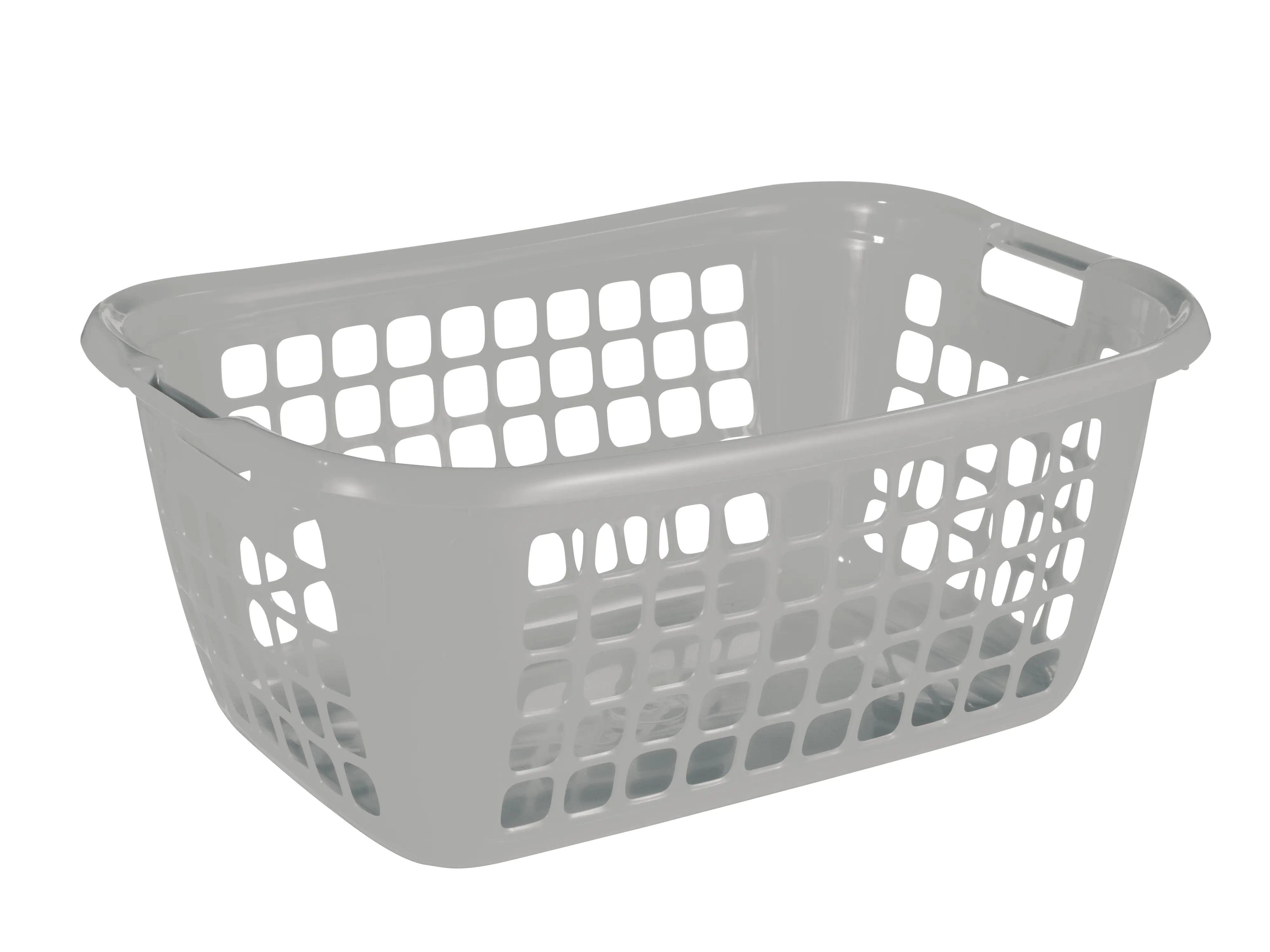 Sunware Wäschekorb Basic 79L silber 65 x 45 x 27 cm Sunware Wäschekorb Basic 79L silber 65 x 45 x 27 cm