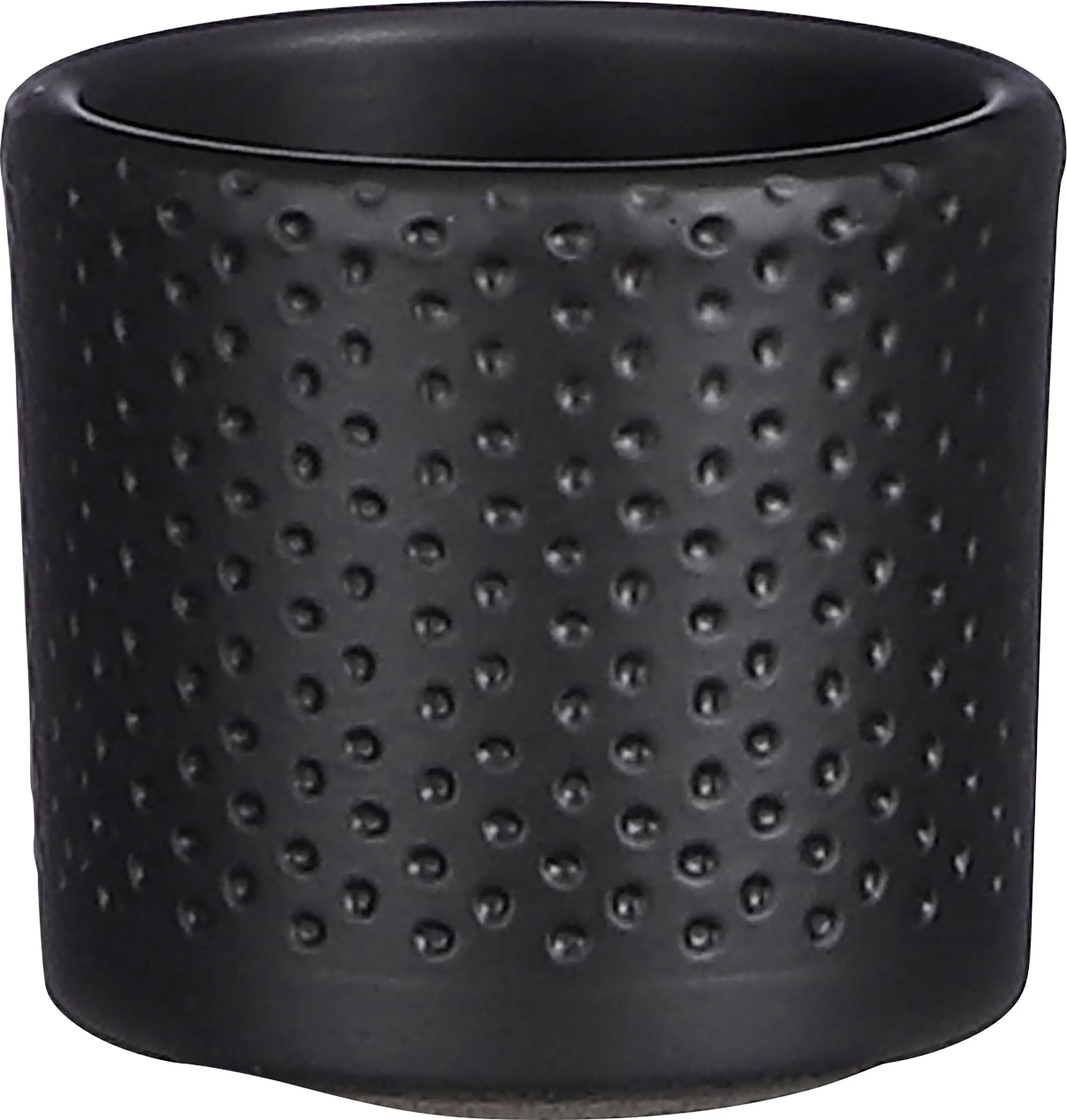 Mica Decorations Übertopf Keramik Era schwarz matt Ø 7 x 7 cm