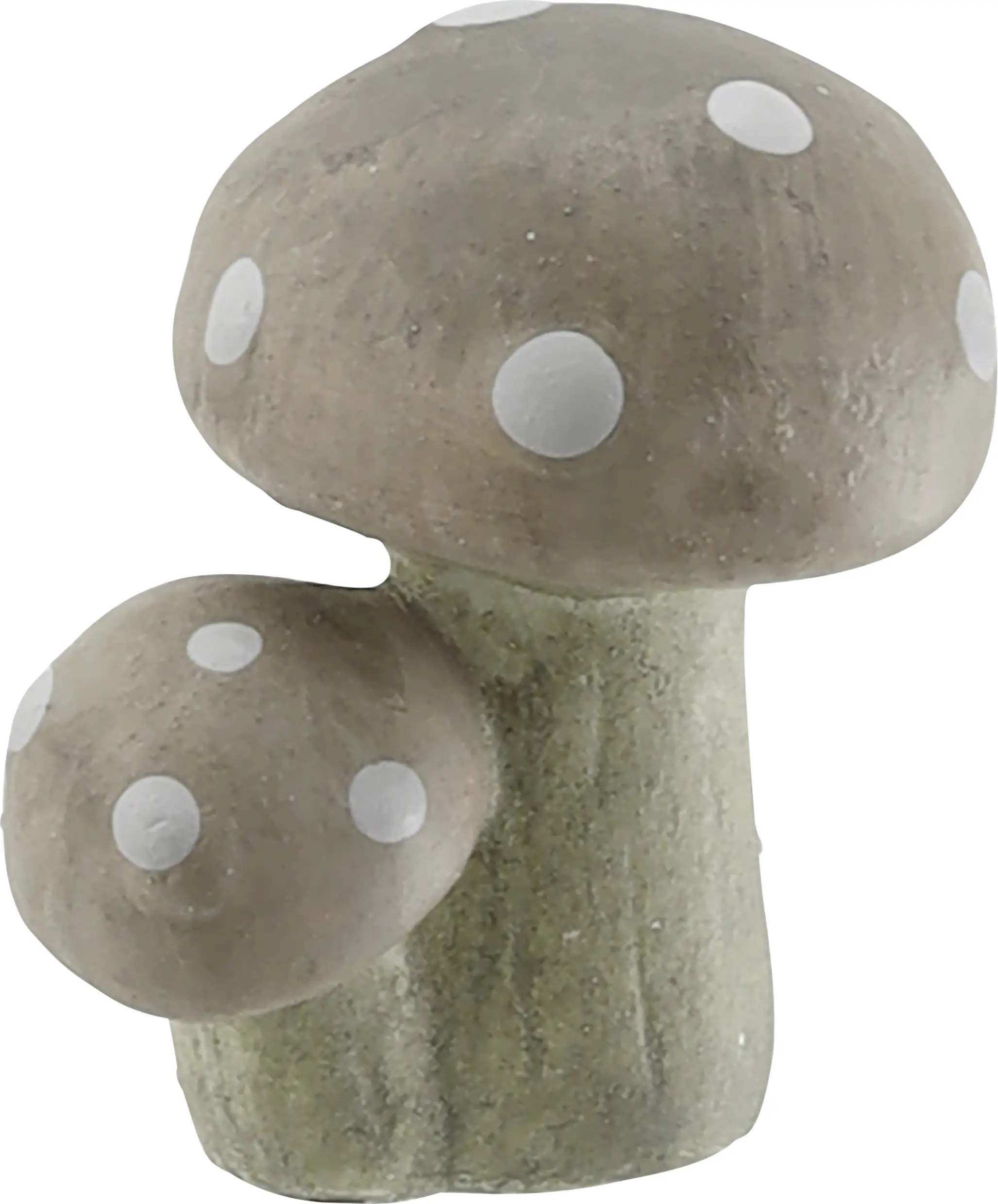 Dekofigur Fliegenpilz Keramik 5 x 3,5 cm olivgrün-beige