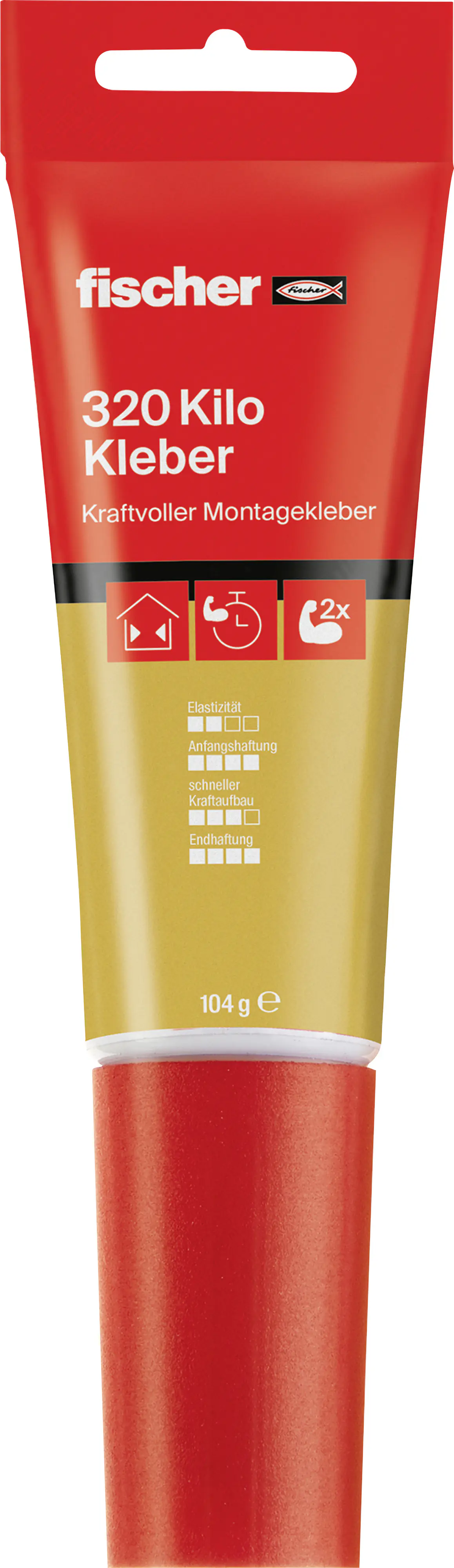 Fischer Montagekleber 80 ml Montagekleber mit starker Anfangshaftung