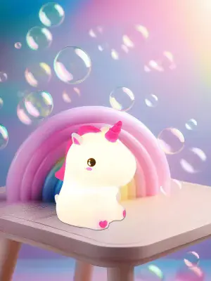 Globo Akku Tischleuchte Unicorn 1.5W RGBW weiß Kunststoff