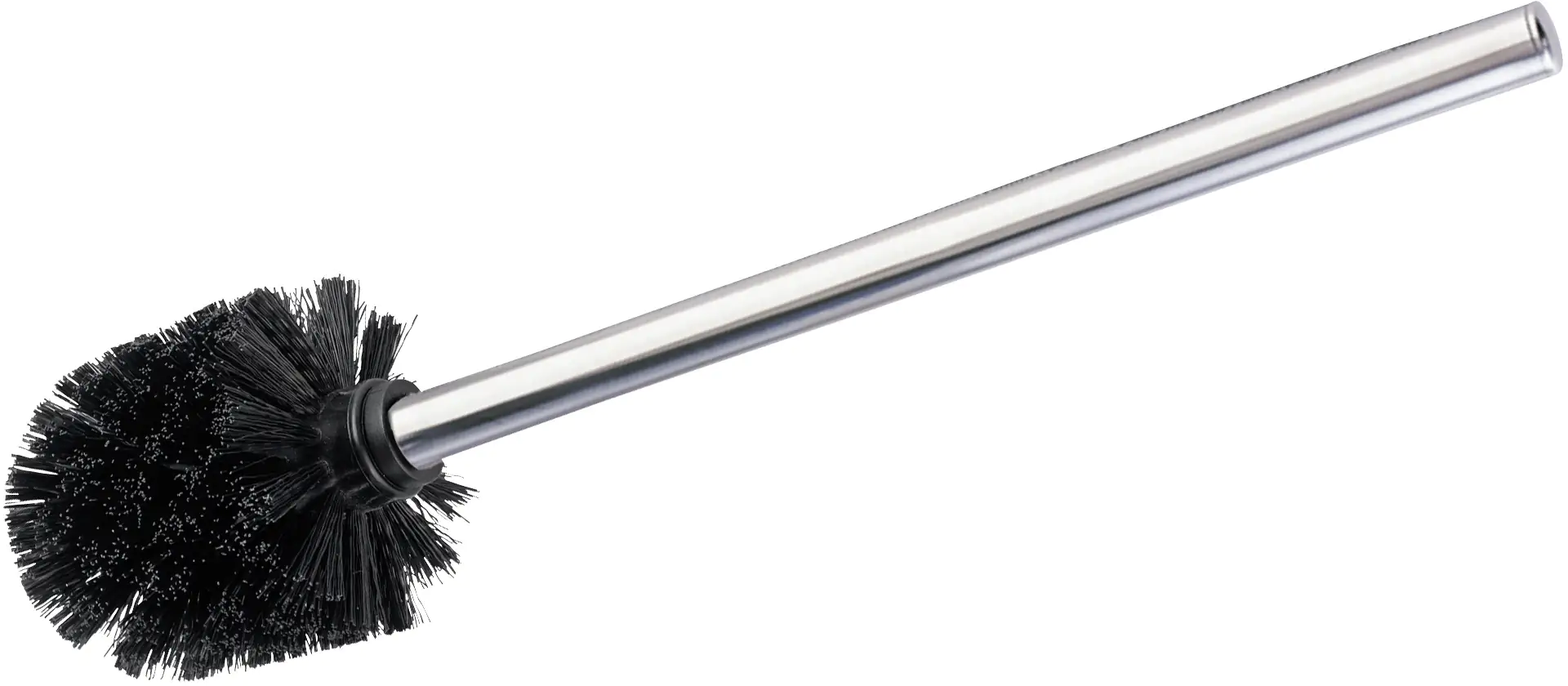 Wenko Ersatz-WC-Bürste mit Edelstahlstiel schwarz
