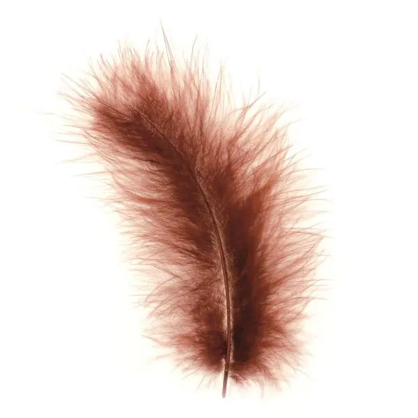 Glorex Marabufedern braun ca. 15 Stück