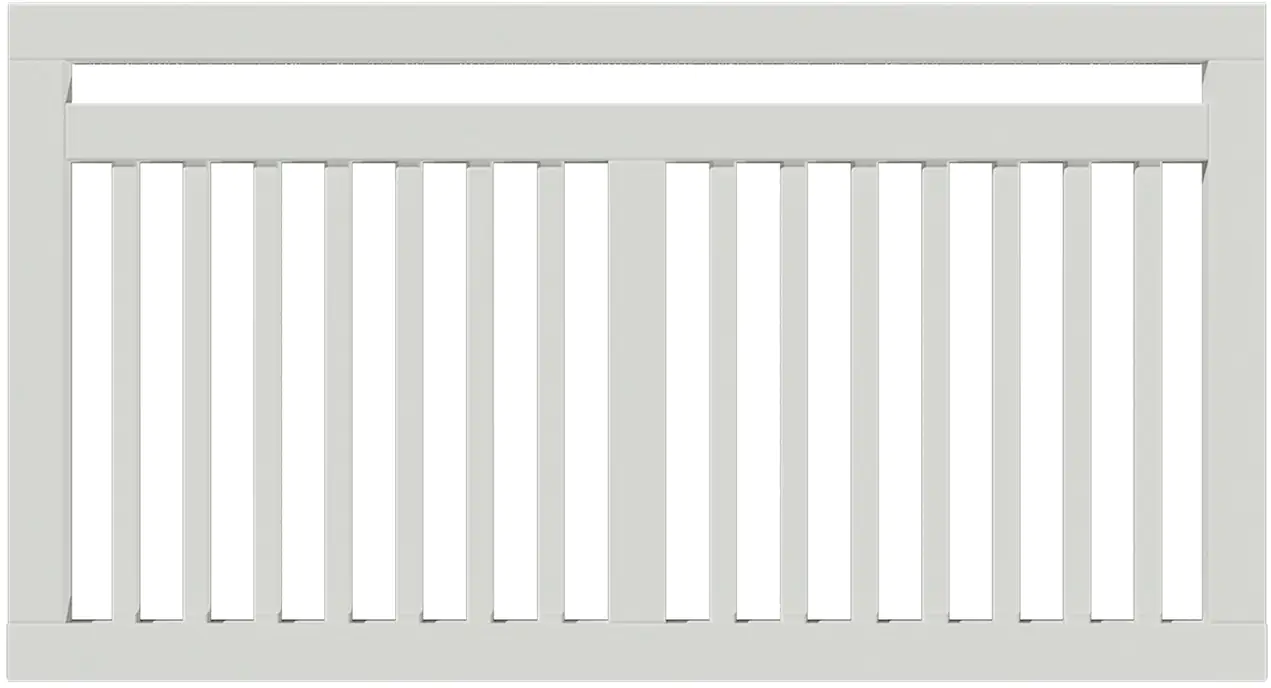 Plus Zaun Linea 150 x 80 cm RAL 9010  Weiß